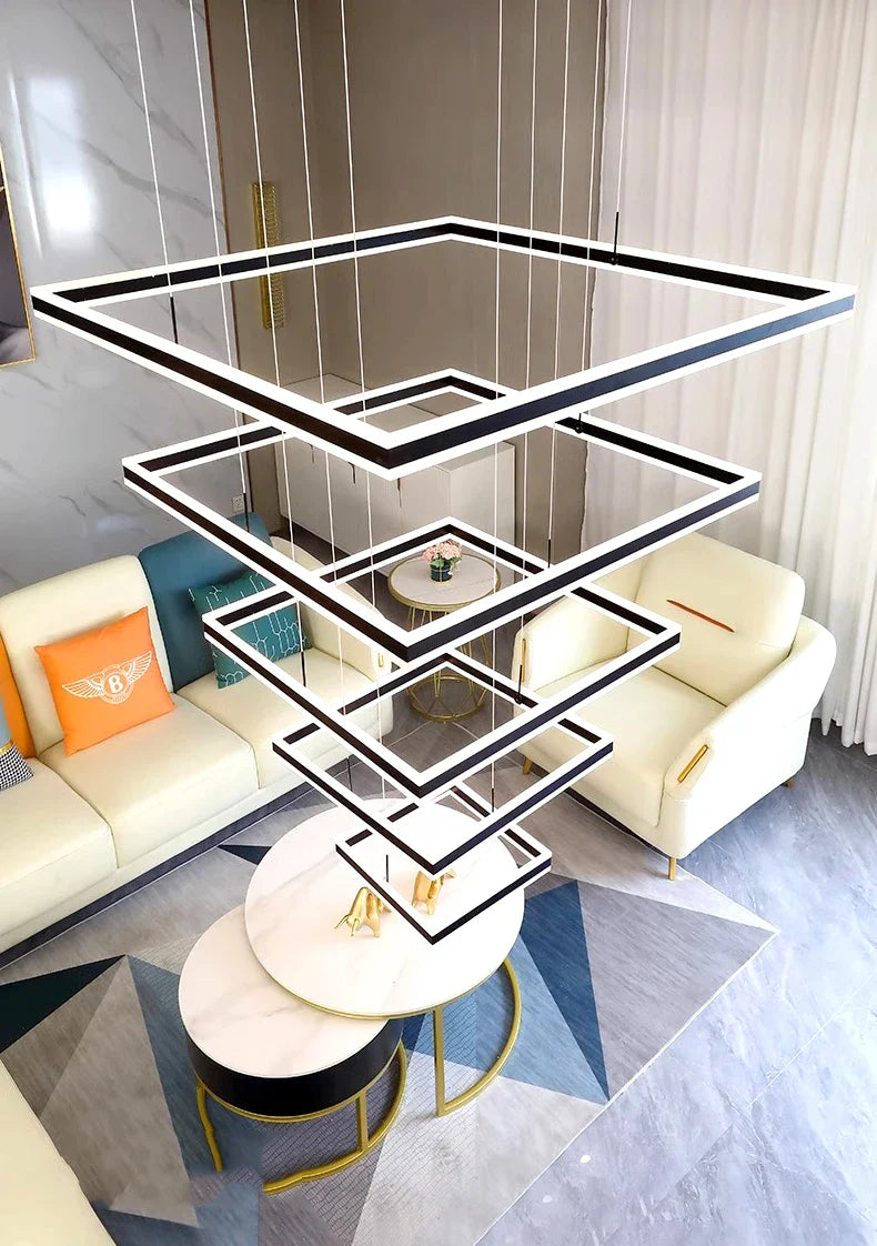 Square design Home living room decoration vintage Pendant Chandelier