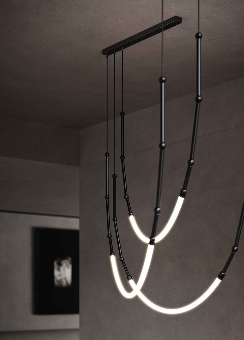 LON Reminee - Designer Art Creativity Tube Chandelier Lighting