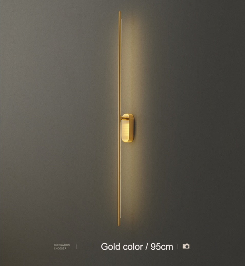 IIS Moment - Modern LED Indoor Wall Lights Copper Long Flush Mount
