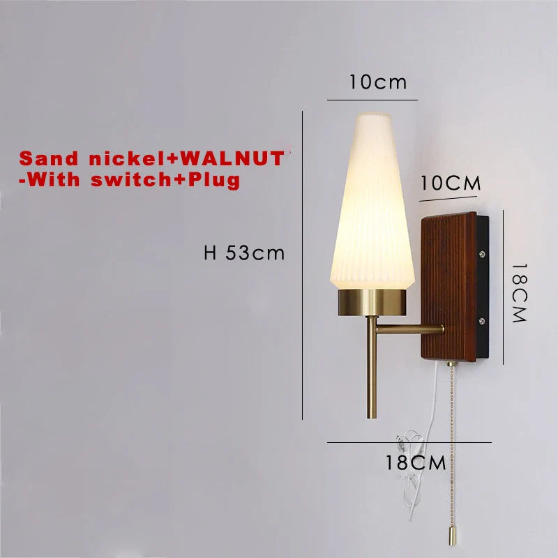 Modern Led Wall Lamp Korea AC90-260V Wall Mounted Wall Lights Fixture Bathroom Mirror Light Sconce Black Copper Nickel Wall Lamp