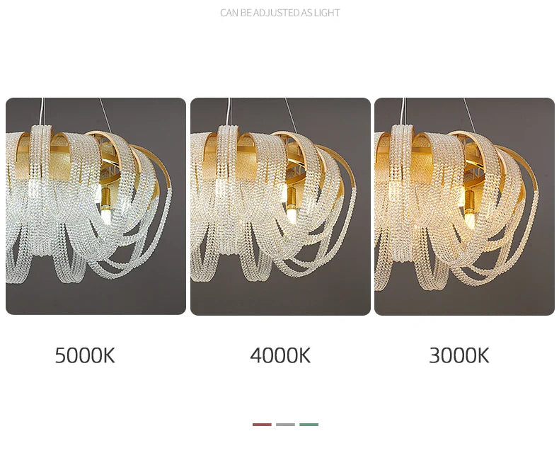 Sonnora Round Crystal Ceiling Chandelier