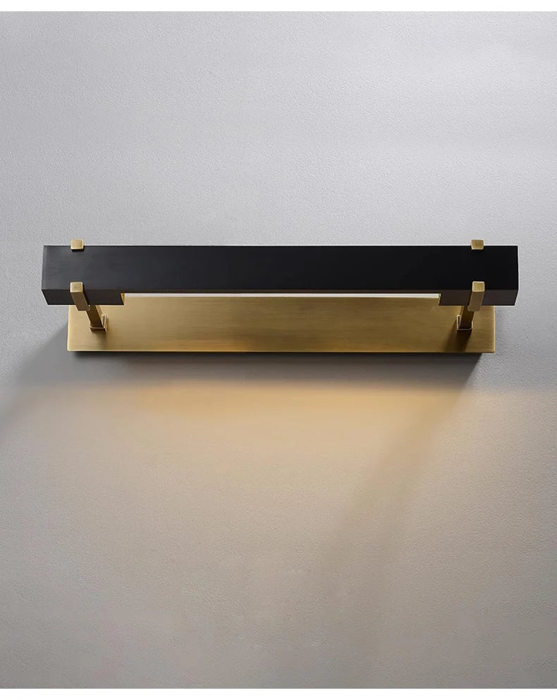 All Copper Mirror Headlights High-End Minimalist Retro Bathroom Lighting Fixtures
