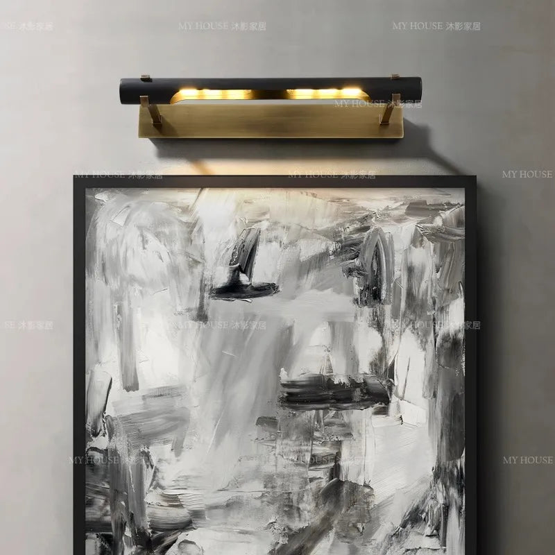 All Copper Mirror Headlights High-End Minimalist Retro Bathroom Lighting Fixtures