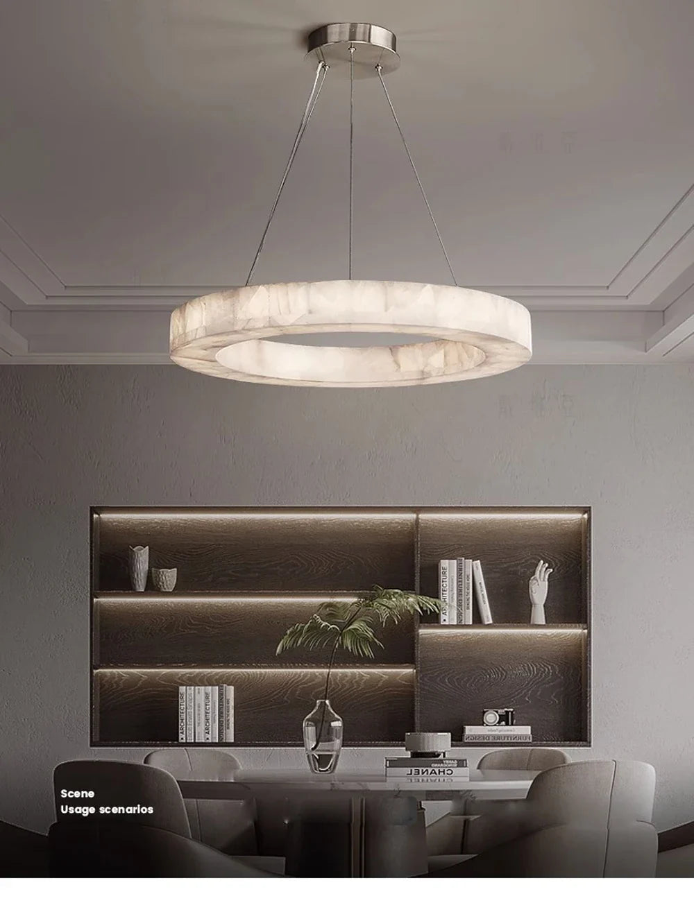 Kolia Marble Series Chrome Gold Dimmable LED Wall Lamp