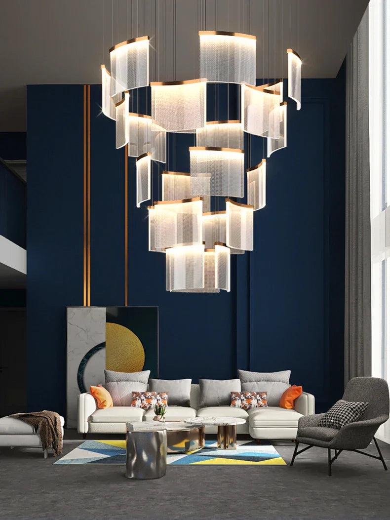 Karak Nordic home decor stair lamp hanging light chandelier