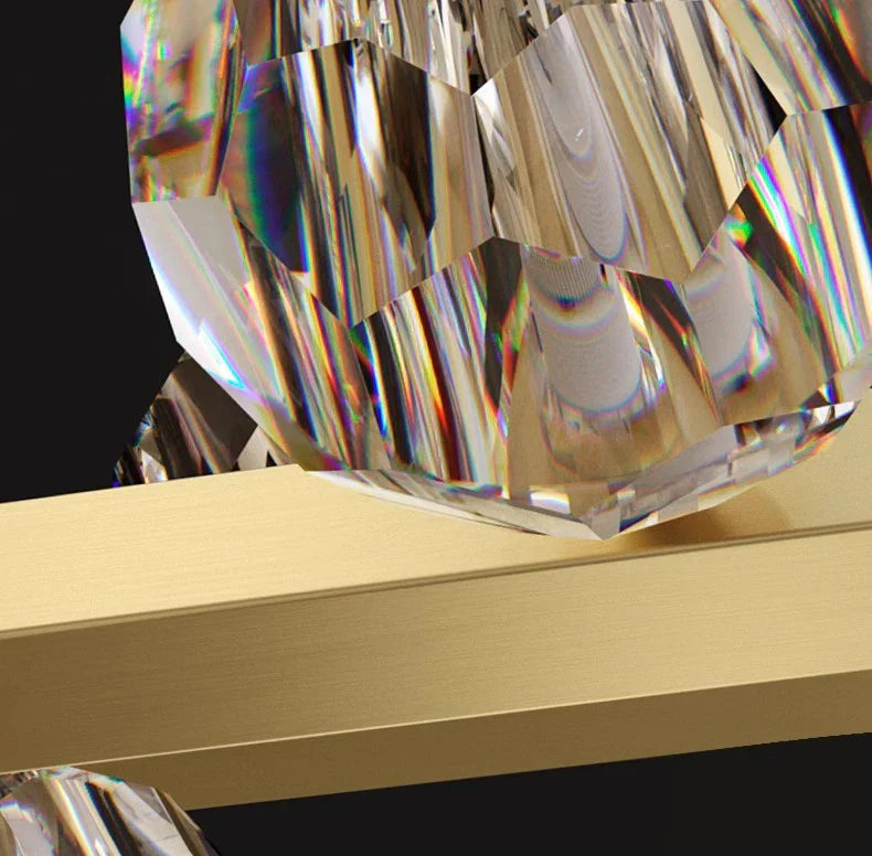 Joranai Ring luxury K9 crystal home Decoration Pendant lights
