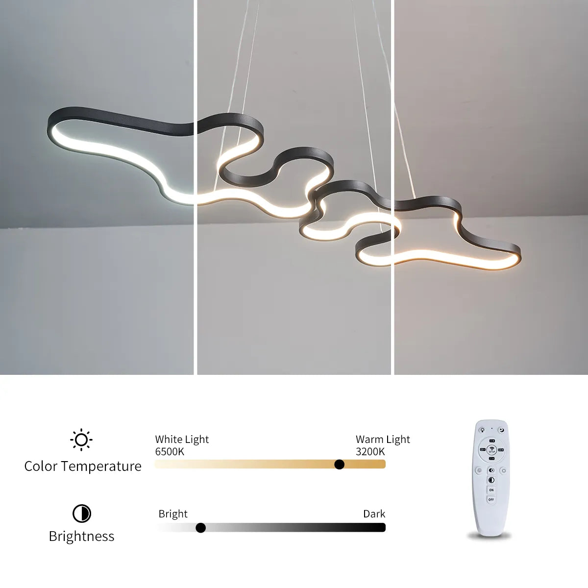 NEO The Curly Smart Home Alexa Google Home Modern LED Pendant Lights