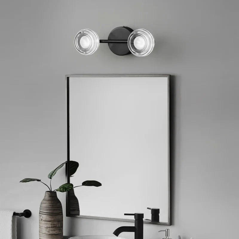 IIS Lonne Modern Minimalist Copper Eye Protection Bedroom Black Wall Lamp