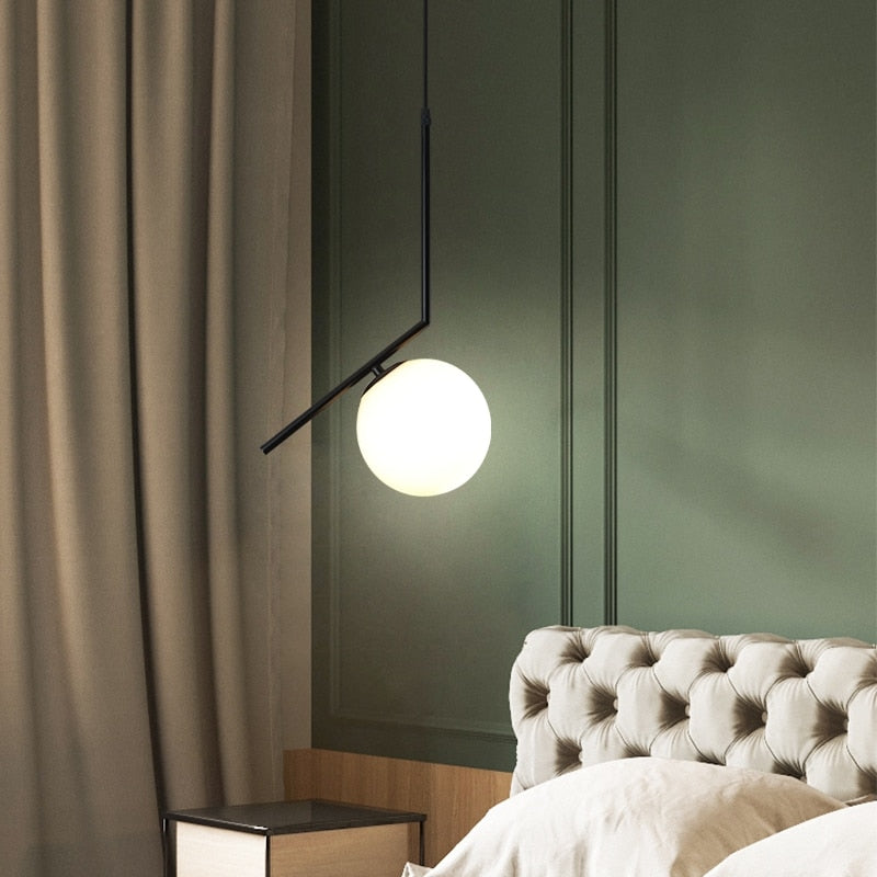 Bhuri - Modern LED glass ball pendant light