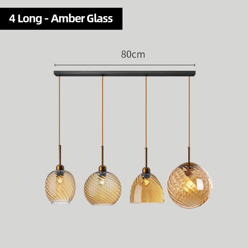 LON Venano - Modern Glass Chandelier Pendant Lights