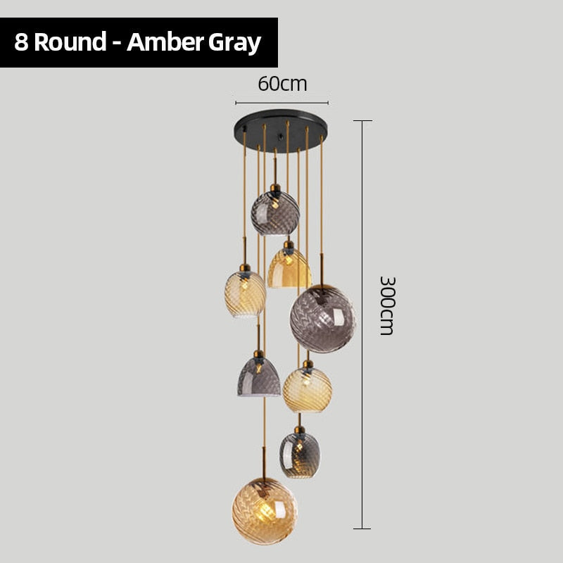 LON Venano - Modern Glass Chandelier Pendant Lights
