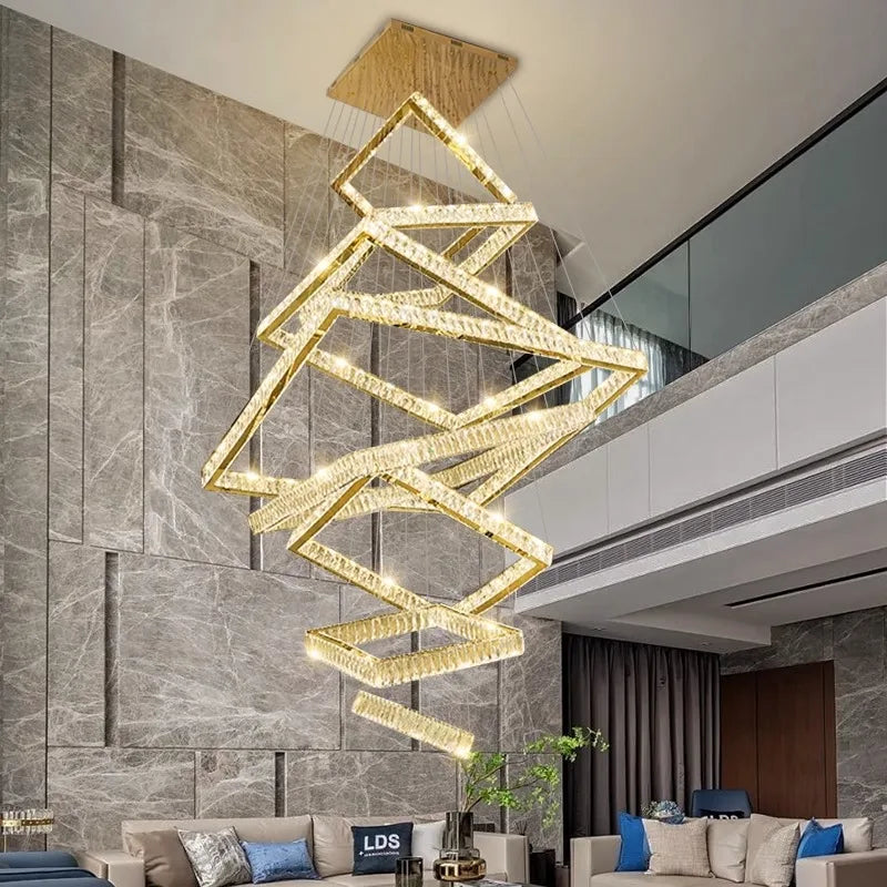 K9 Crystal Square Design Chandelier