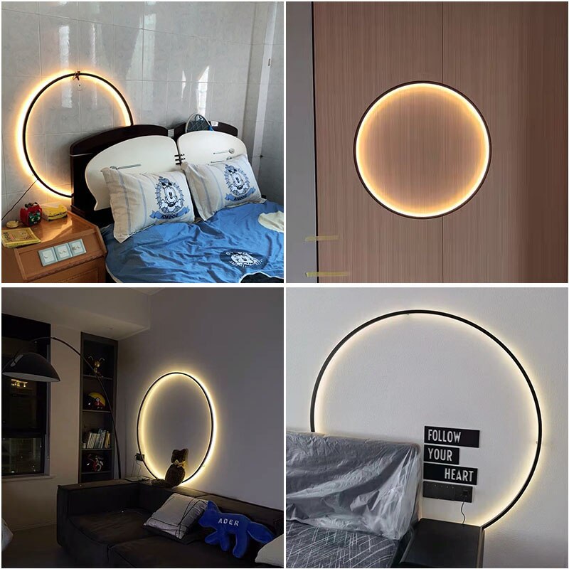 LON Rounded - Circle Background Decoration USB Wall Lamps