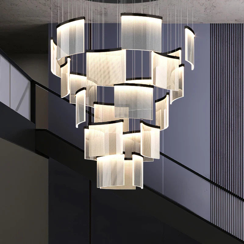 Karak Nordic home decor stair lamp hanging light chandelier