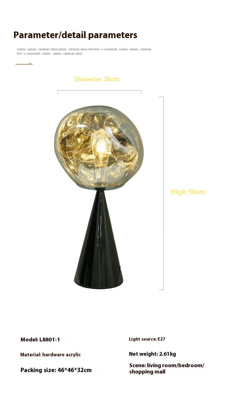 Vailuke Modern Creative Lava Lampshade LED Table/Floor Lamp