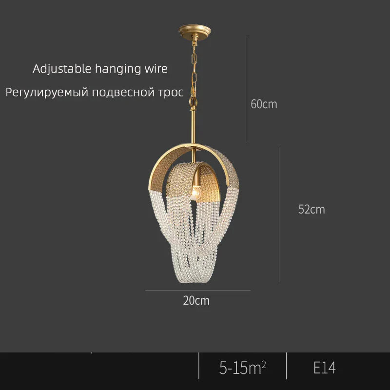 Sonnora Round Crystal Ceiling Chandelier