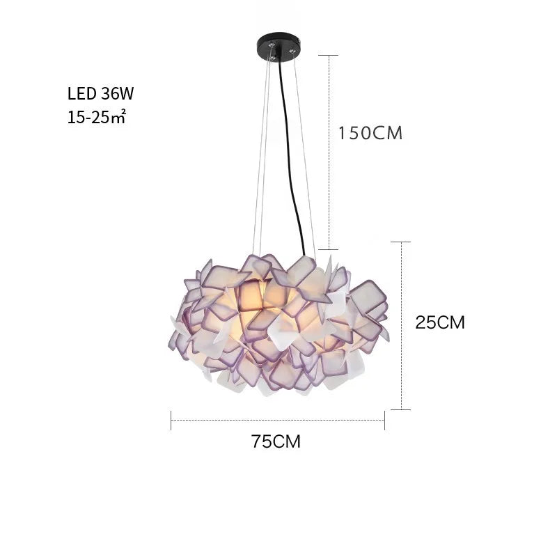 Fancy Design Suspension Light Acrylic Pendant Chandelier