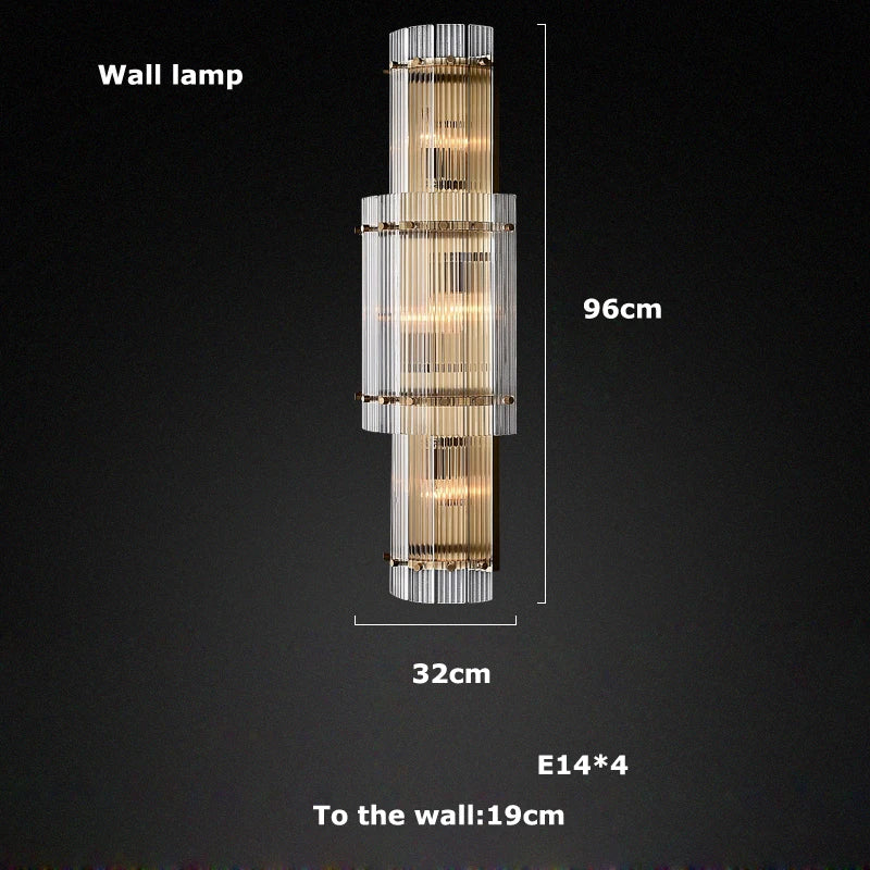 Akolia Rectangular Vintage American LED Dimmable Chandelier Lighting Lustre Suspension
