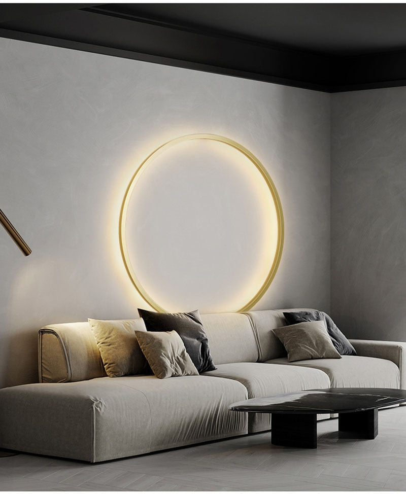 LON Rounded - Circle Background Decoration USB Wall Lamps