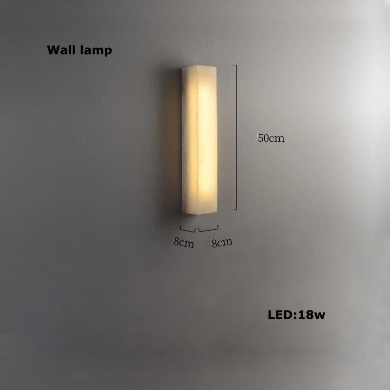 Kolia Marble Series Chrome Gold Dimmable LED Wall Lamp
