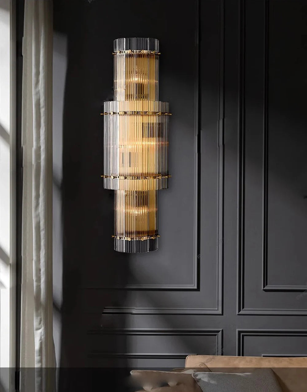Akolia Rectangular Vintage American LED Dimmable Chandelier Lighting Lustre Suspension