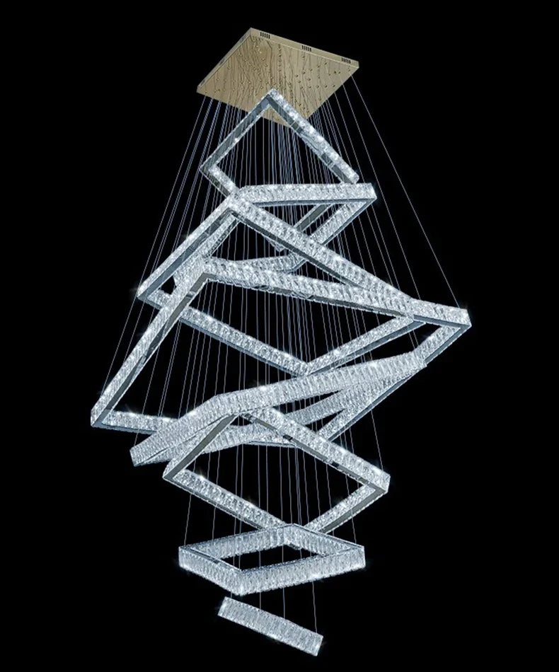 K9 Crystal Square Design Chandelier