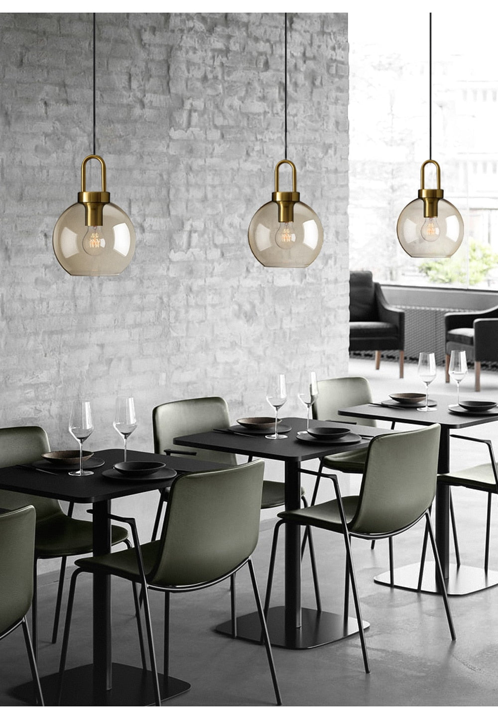 Judge - Nordic Glass Pendant Light Modern loft hanging lustre
