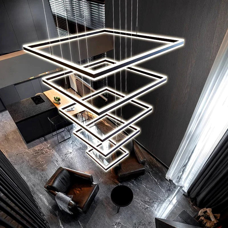 Square design Home living room decoration vintage Pendant Chandelier