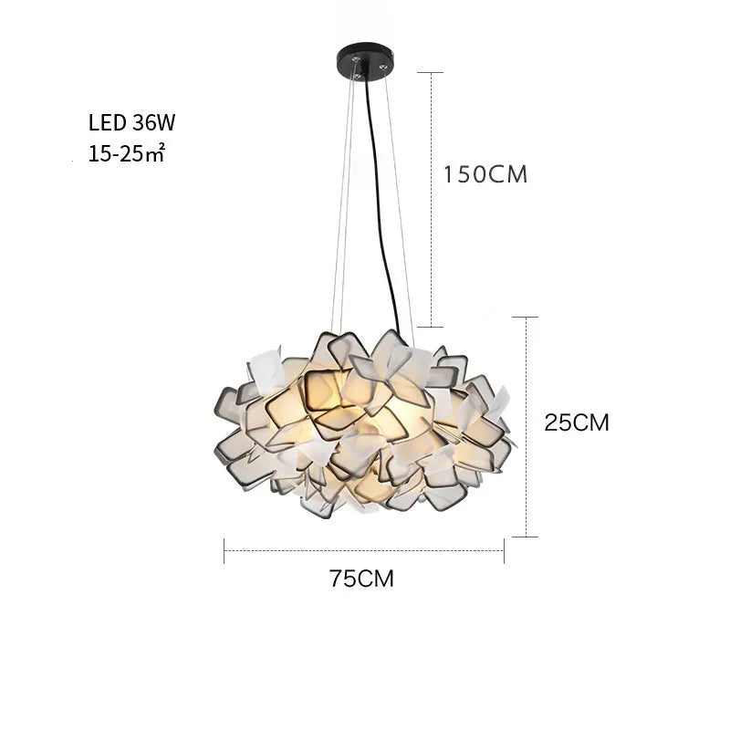 Fancy Design Suspension Light Acrylic Pendant Chandelier