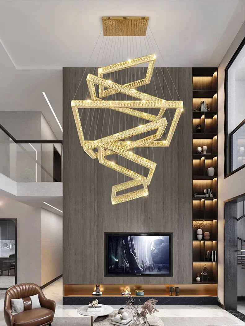 K9 Crystal Square Design Chandelier
