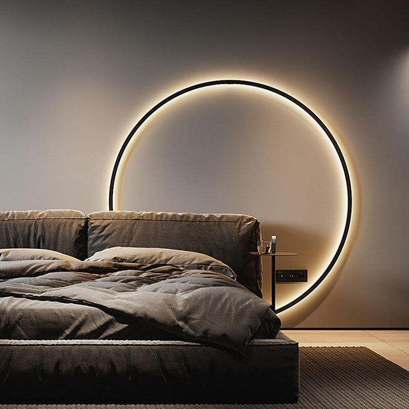 LON Rounded - Circle Background Decoration USB Wall Lamps