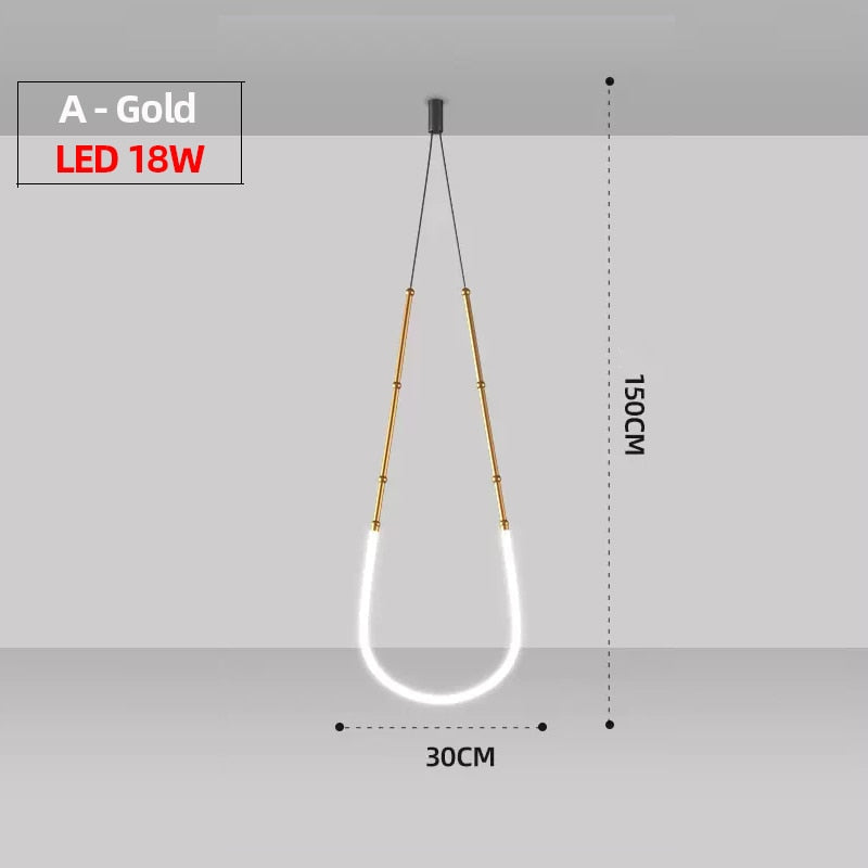 LON Reminee - Designer Art Creativity Tube Chandelier Lighting
