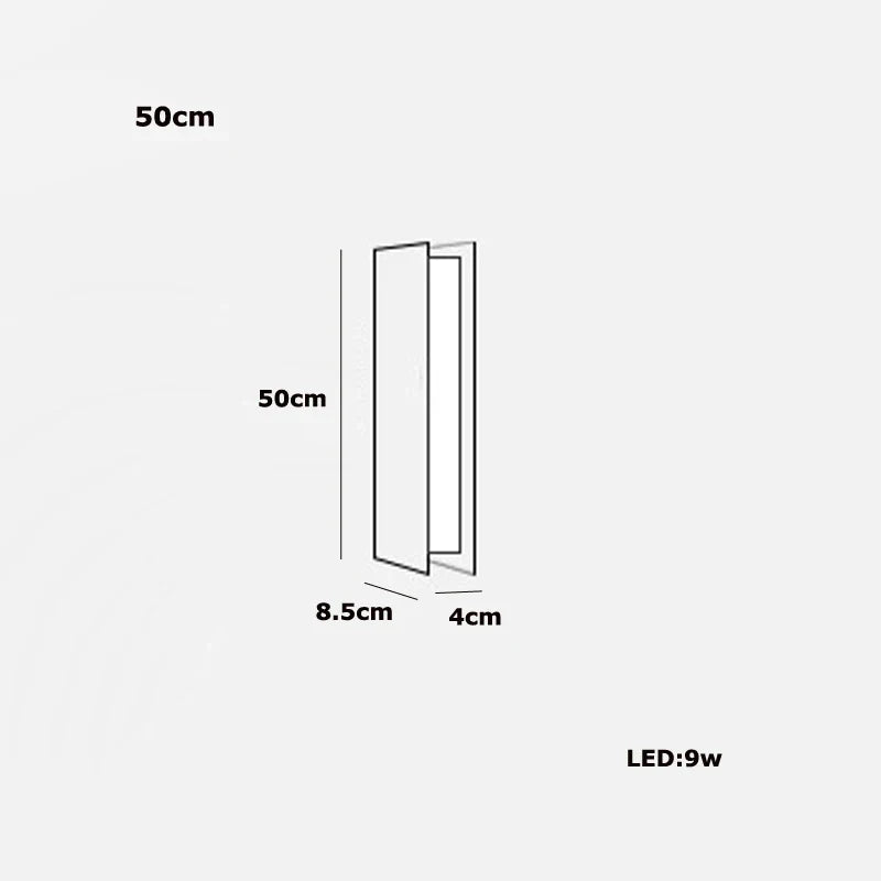 120-200cm Arandela Long Stainless Steel Brass Silver Indoor Wall Lamp