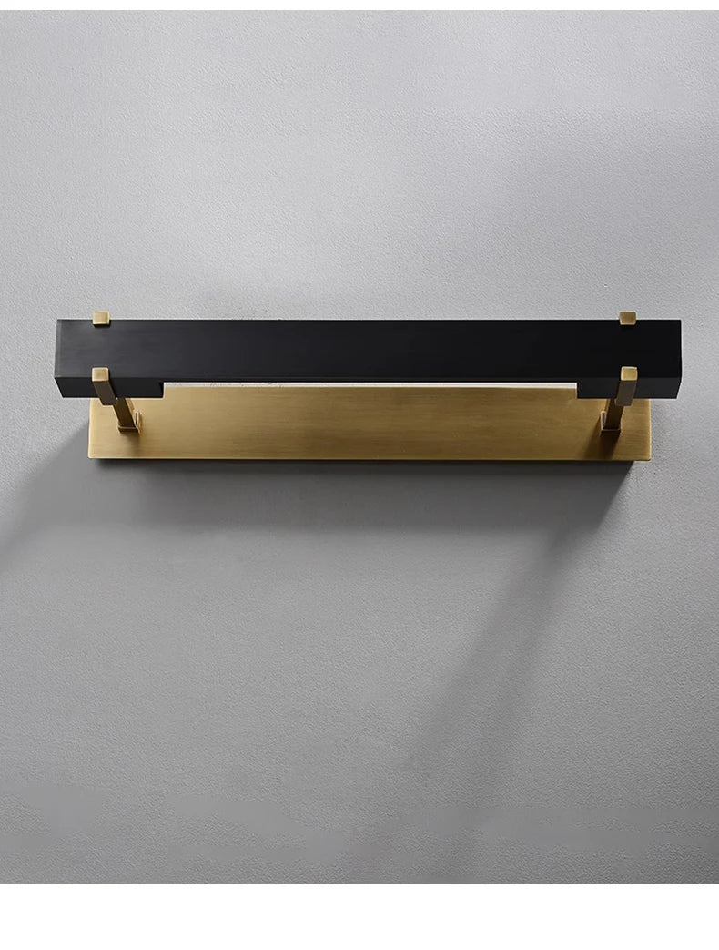All Copper Mirror Headlights High-End Minimalist Retro Bathroom Lighting Fixtures
