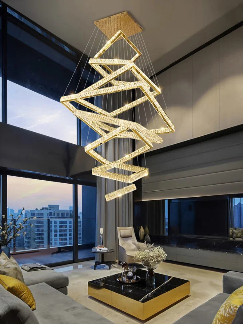 K9 Crystal Square Design Chandelier