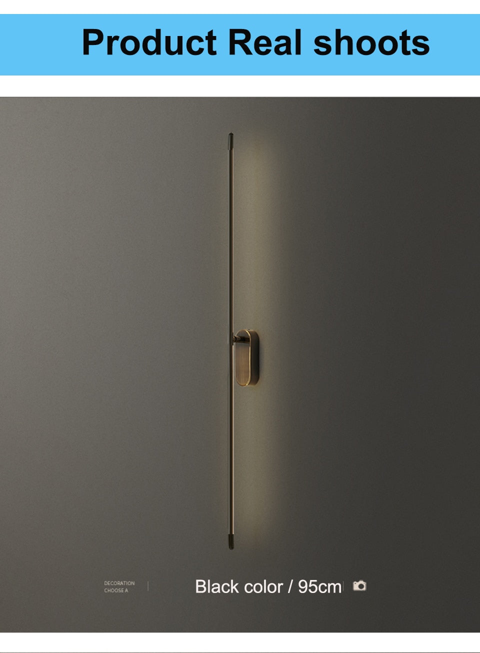 IIS Moment - Modern LED Indoor Wall Lights Copper Long Flush Mount