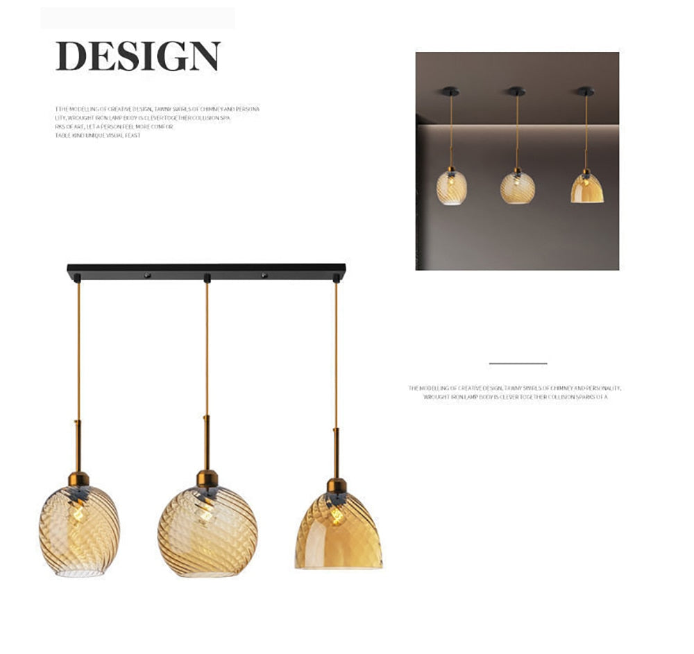 LON Venano - Modern Glass Chandelier Pendant Lights