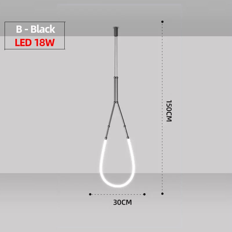 LON Reminee - Designer Art Creativity Tube Chandelier Lighting
