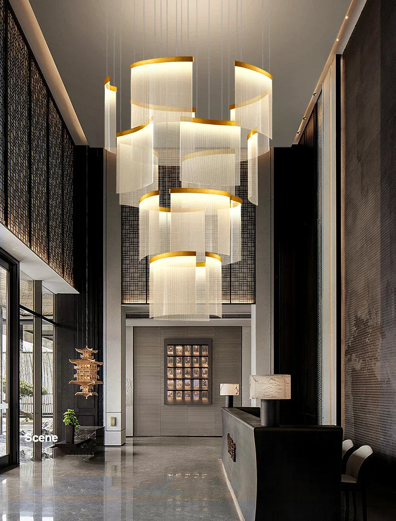 Karak Nordic home decor stair lamp hanging light chandelier