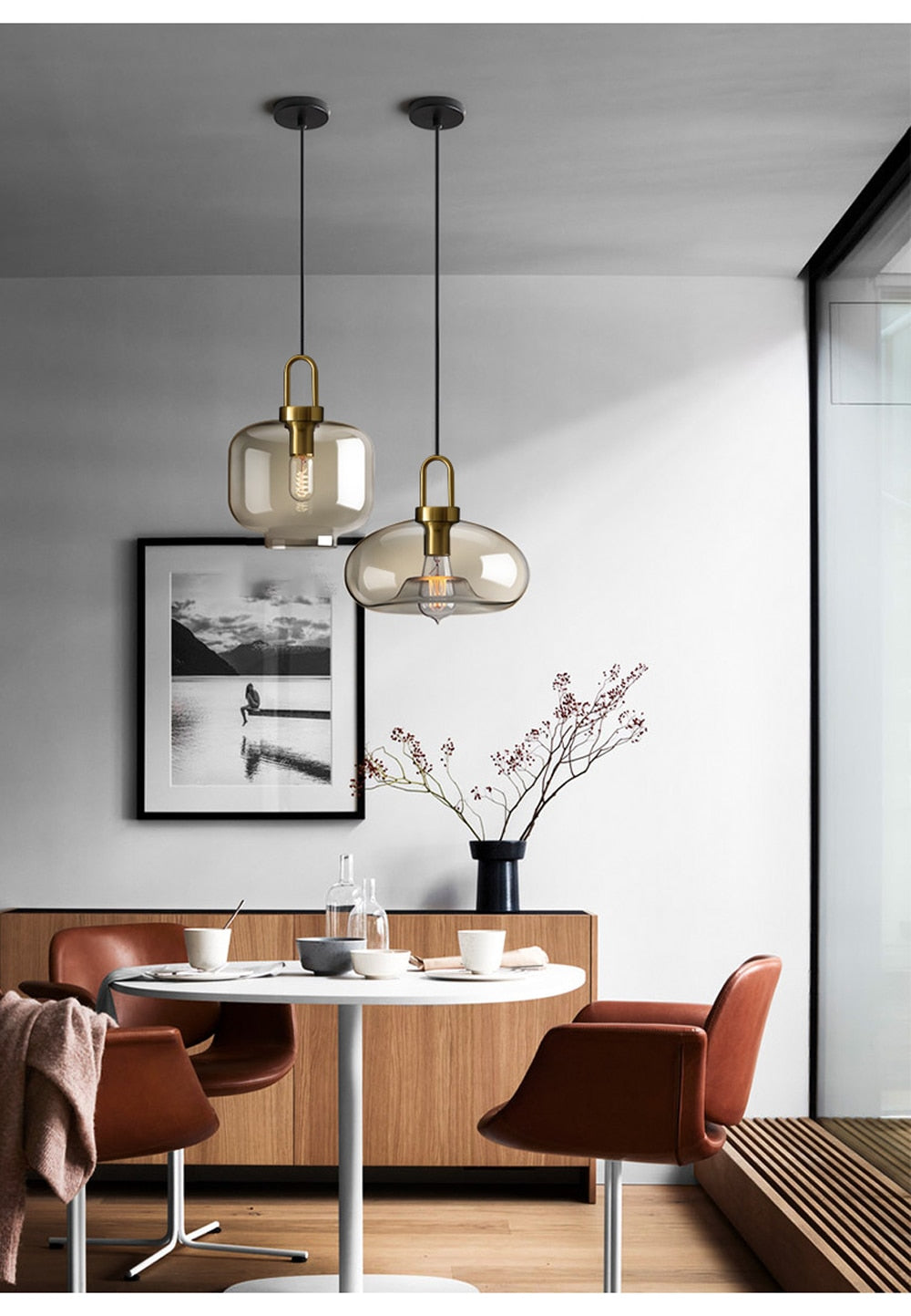 Judge - Nordic Glass Pendant Light Modern loft hanging lustre