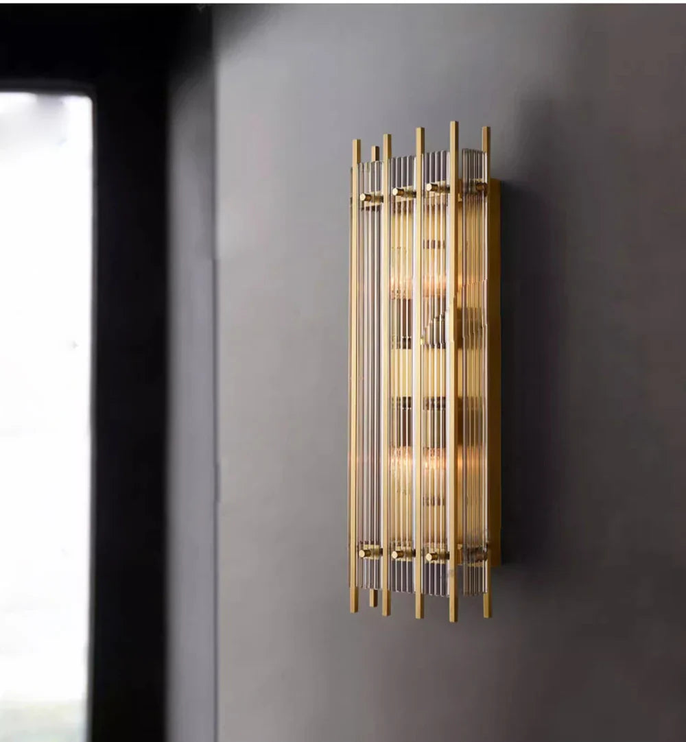 Akolia Rectangular Vintage American LED Dimmable Chandelier Lighting Lustre Suspension