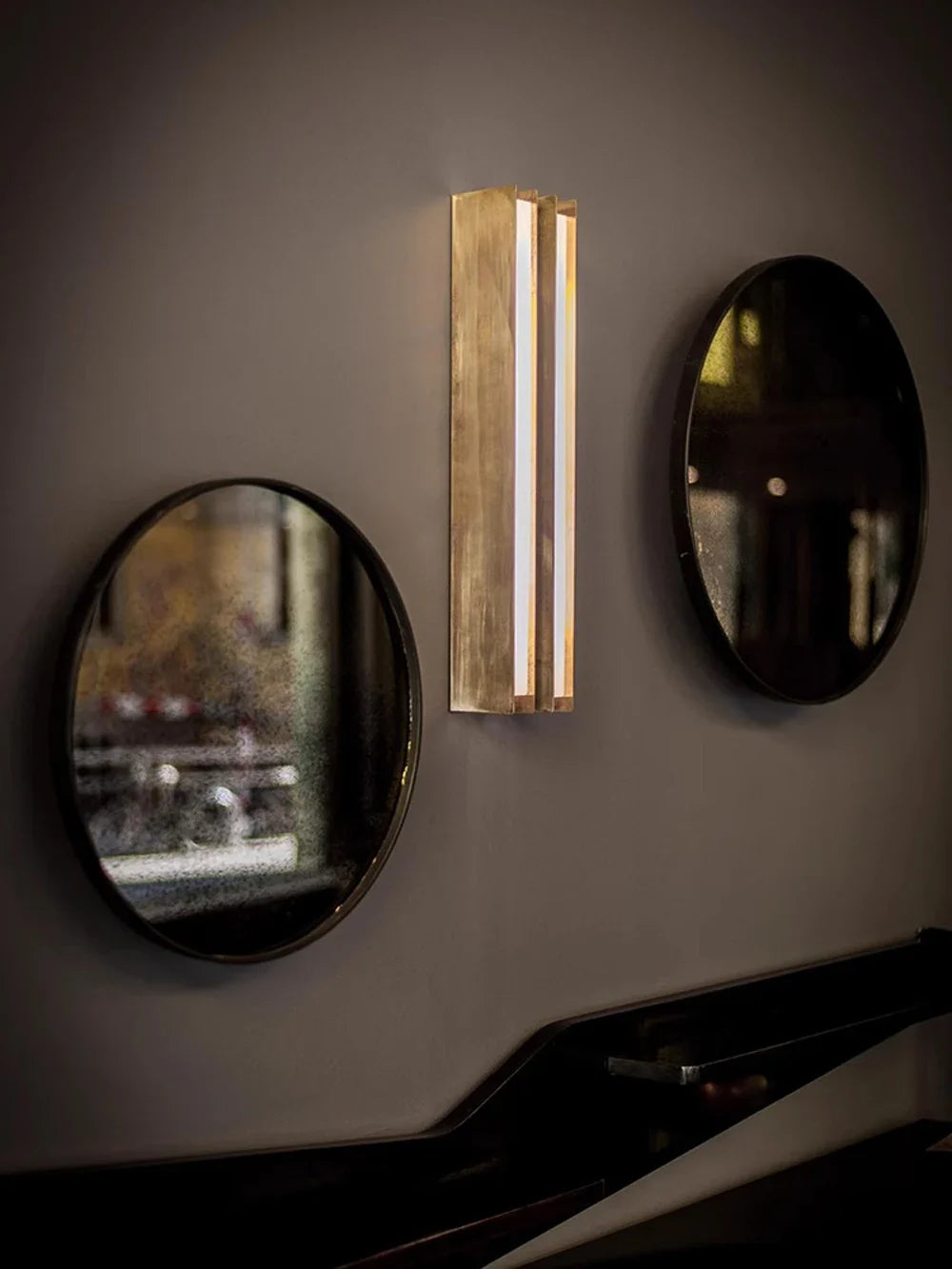 120-200cm Arandela Long Stainless Steel Brass Silver Indoor Wall Lamp
