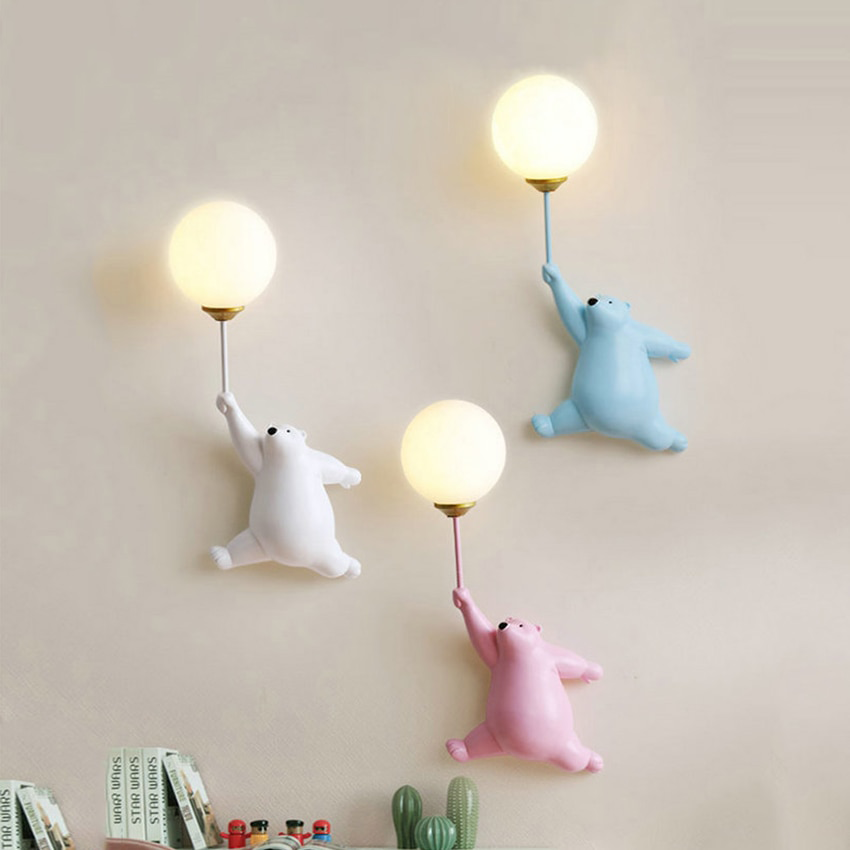 Cartoon Bear Children Moon Lamp