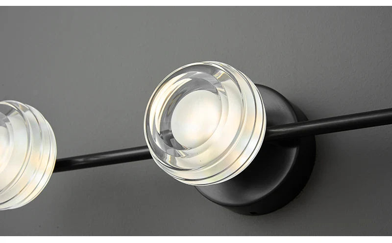 IIS Lonne Modern Minimalist Copper Eye Protection Bedroom Black Wall Lamp