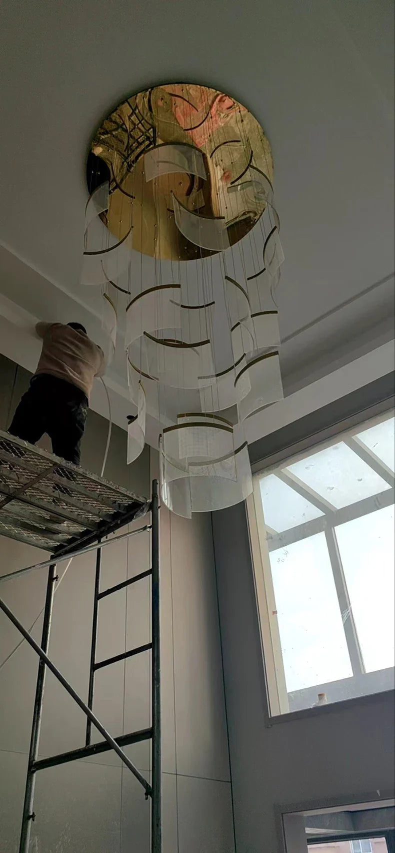 Karak Nordic home decor stair lamp hanging light chandelier