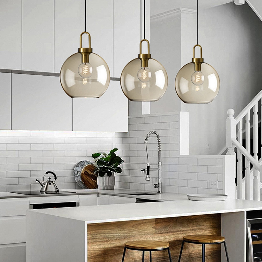Judge - Nordic Glass Pendant Light Modern loft hanging lustre