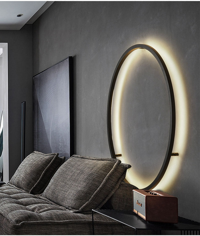 LON Rounded - Circle Background Decoration USB Wall Lamps