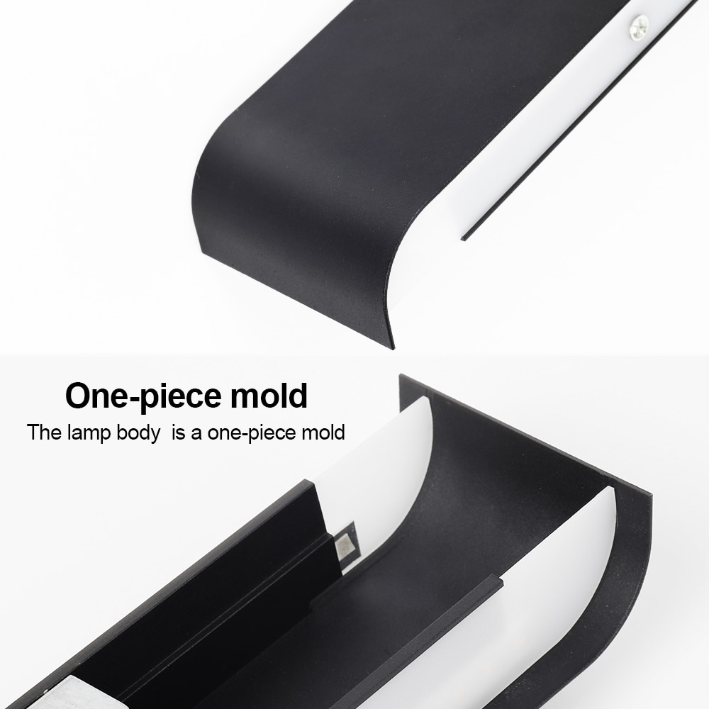Blu Deke - LED Wall Sconce Light Decor Brushed Aluminum