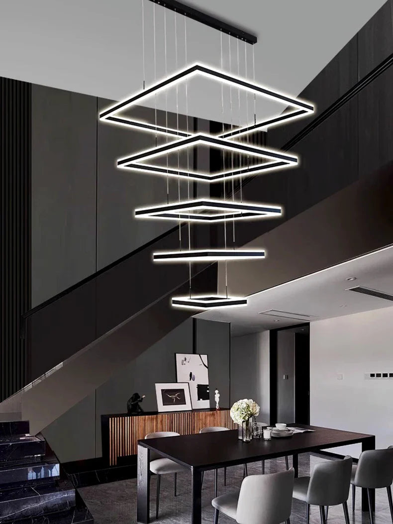 Square design Home living room decoration vintage Pendant Chandelier