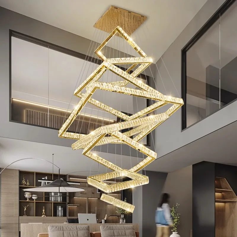 K9 Crystal Square Design Chandelier